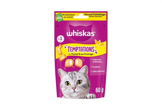 Friandises Whiskas au poulet & fromage