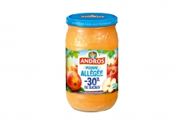 Compote pomme allégée Andros bocal 730g