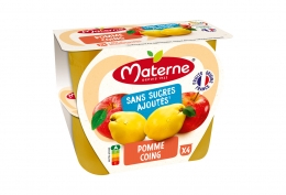 Compote pomme coing ssa Materne