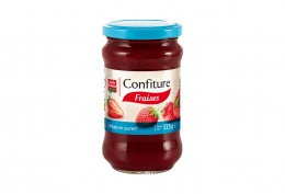 Confiture de fraises allégée en sucres