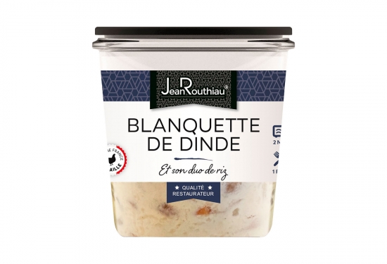 Blanquette de dinde et son duo de riz