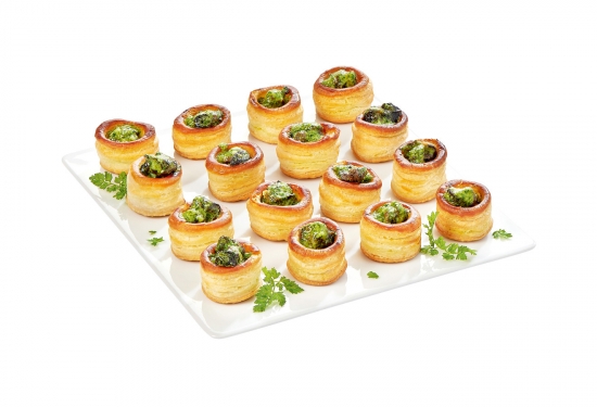 16 Mini-feuilletés aux escargots