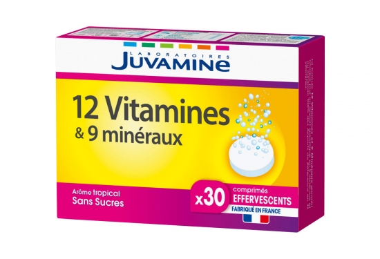 12 vitamines & 9 minéraux