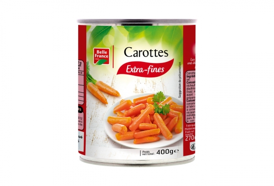 1/2 jeunes carottes extra-fines