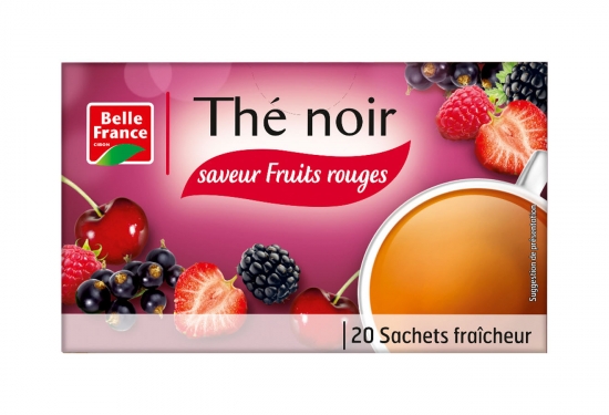 Thé noir fruits rouges