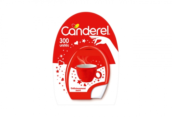 Distributeur 300 sucrettes d'édulcorant Canderel 100% sucralose