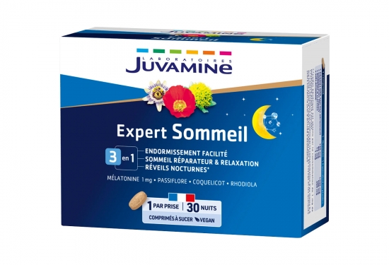 Expert Sommeil (3 en 1) Mélatonine + plantes