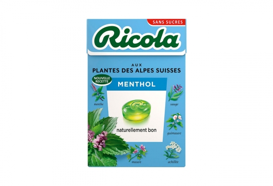 Ricola menthol sans sucres à la stévia