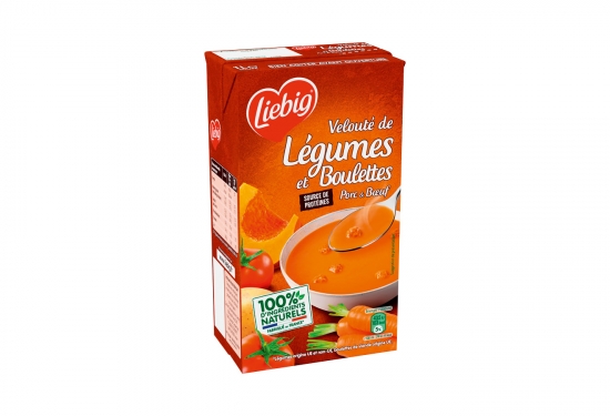 Velouté de légumes et boulettes