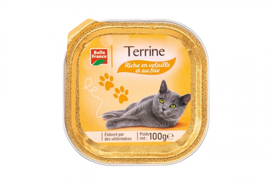 Lot de 12 barquettes terrine pour chat