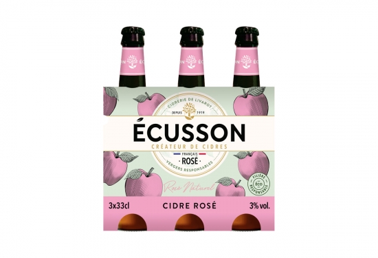 Lot de 2 packs de cidre rosé de Normandie 3°