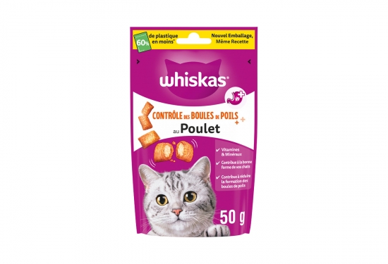 Friandises Whiskas contrôle des boules de poils