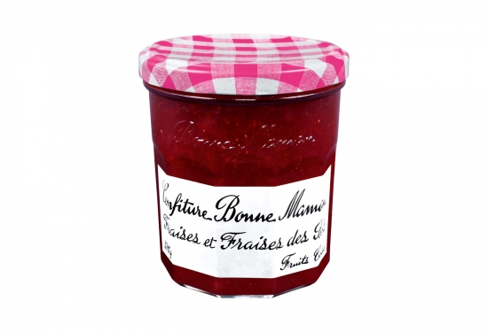 Confiture de fraises et fraises des bois