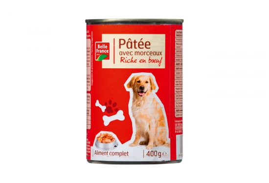 Lot de 6 boîtes 1/2 de pâtée pour chien