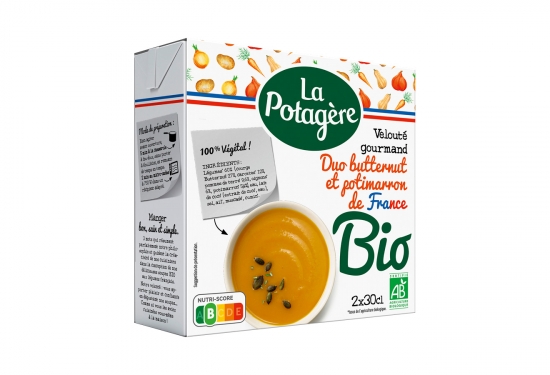 Velouté gourmand de butternut et potimarron