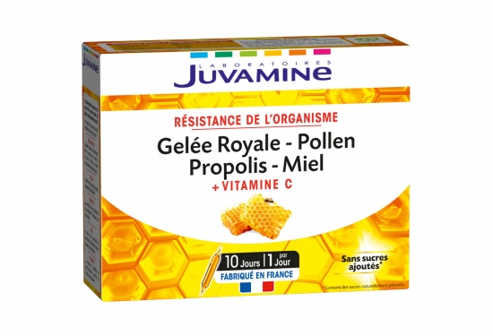 Gelée royale, Pollen, Propolis, Miel Résistance de l'organisme