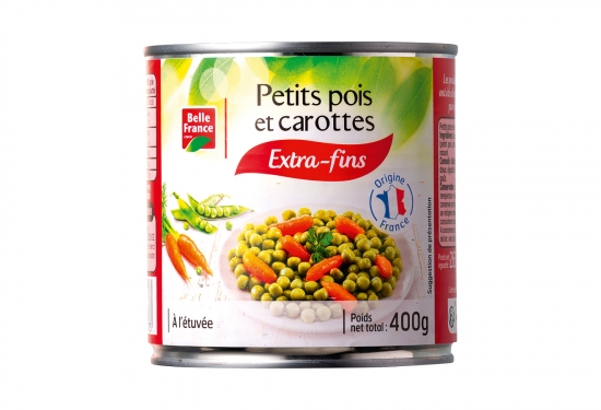 1/2 Petits pois extra-fins et jeunes carottes