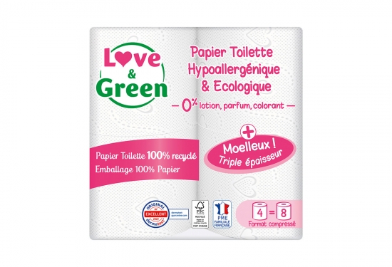 4 maxi rouleaux de papier toilette