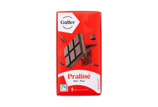 Chocolat noir fourré praliné