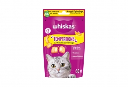 Friandises Whiskas au poulet & fromage