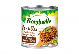 Boîte 1/2 de lentilles cuites dans très peu de jus