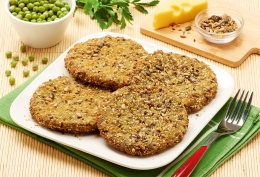 Galettes de petits pois à la française