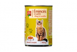 Lot de 10 boîtes 1/2 d'émincés en gelée pour chat