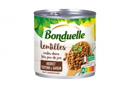 Boîte 1/2 de lentilles cuites dans très peu de jus