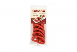 Lot de 2 barquettes de salami bretzel