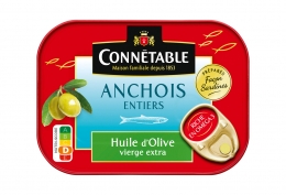 Anchois entiers à l'huile d'olive extra