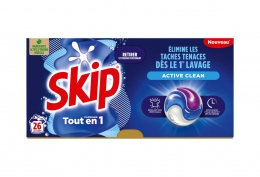 Lessive en doses Skip tout en 1 Active Clean