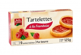 9 Tartelettes pur beurre à la framboise