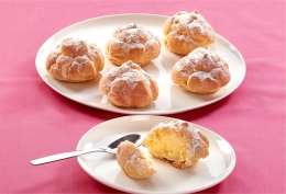 6 Choux à la crème pâtissière à la vanille